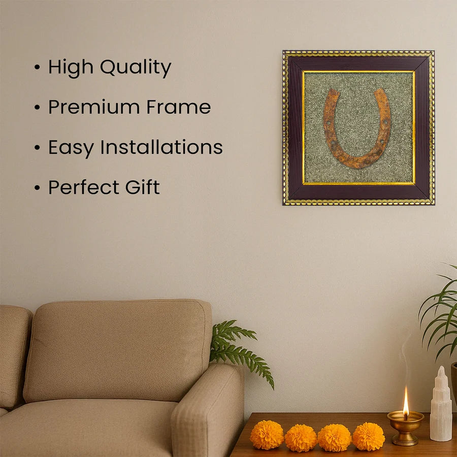 Ghode Ki Naal on Raw Pyrite Frame