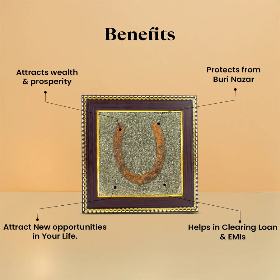 Ghode Ki Naal on Raw Pyrite Frame