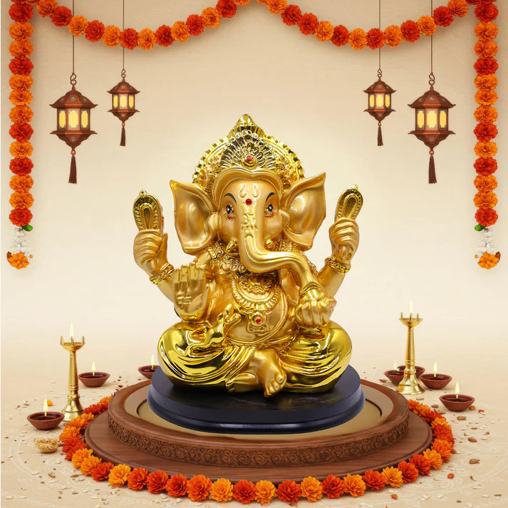 Golden Ganesh Big Size
