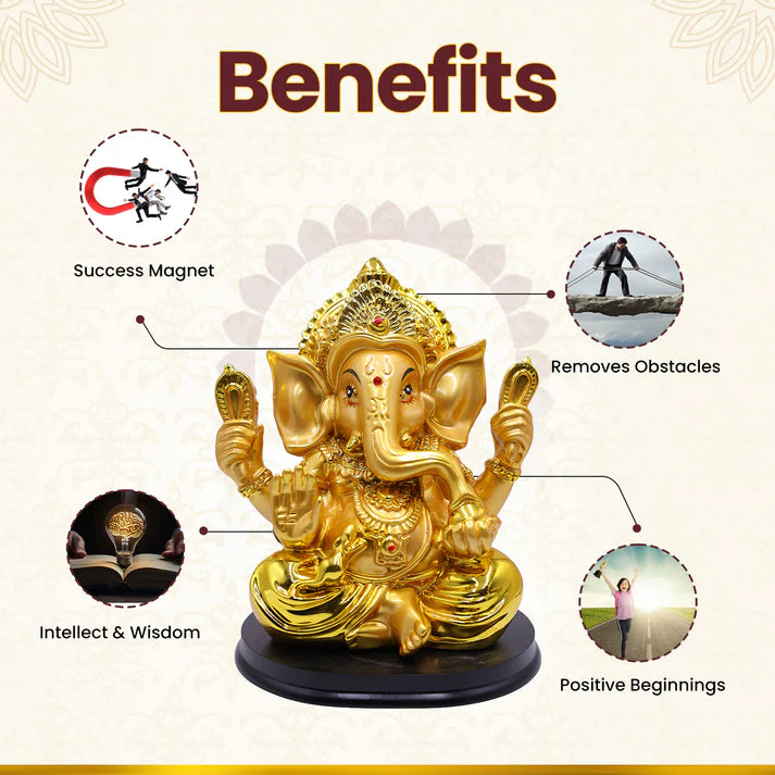 Golden Ganesh Big Size