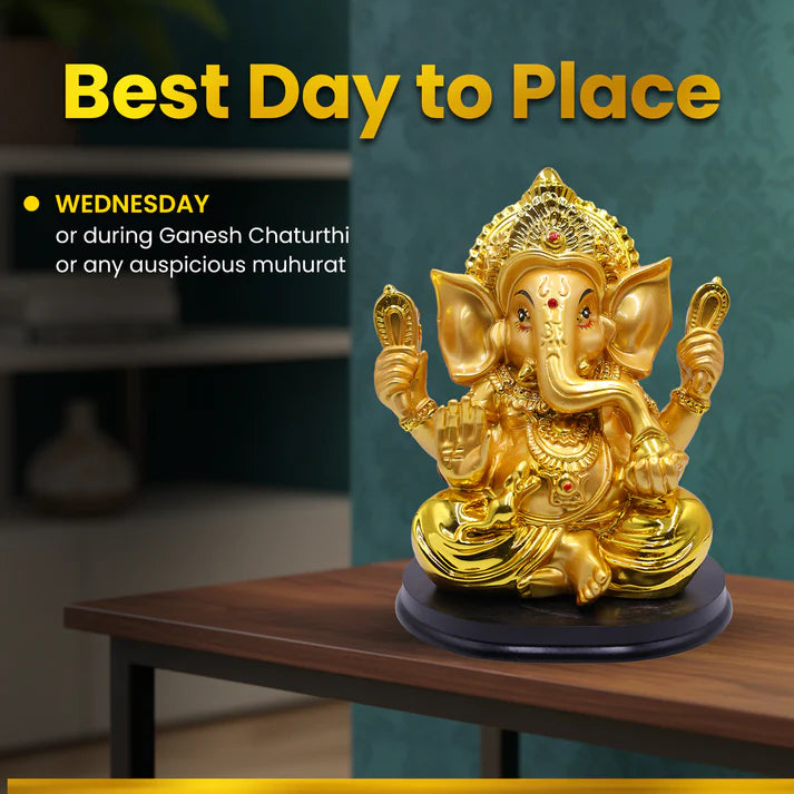 Golden Ganesh Big Size