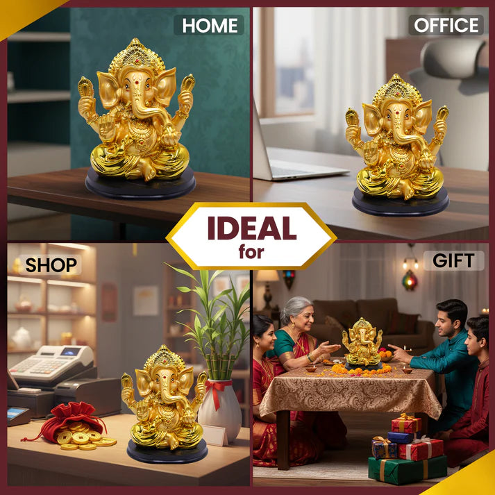 Golden Ganesh Big Size