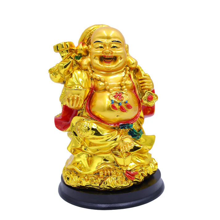 Laughing Buddha Multicolored with Potli