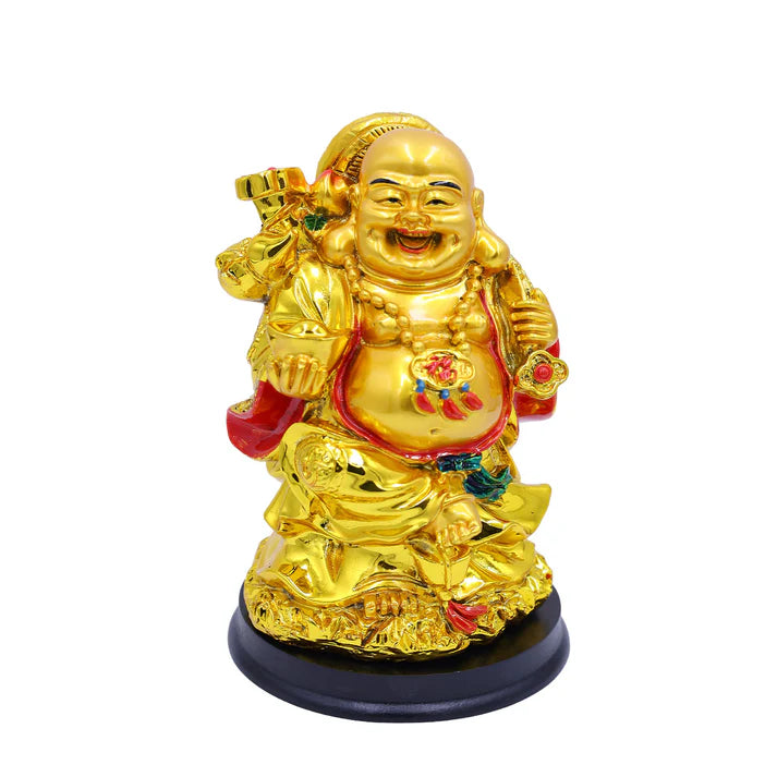 Laughing Buddha Multicolored with Potli