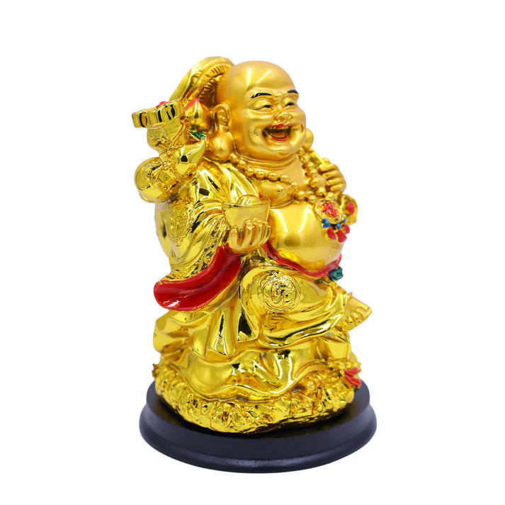 Laughing Buddha Multicolored with Potli