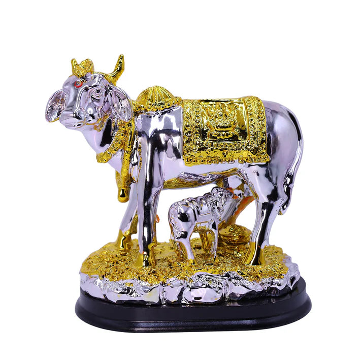 Silver Kamadhenu Cow